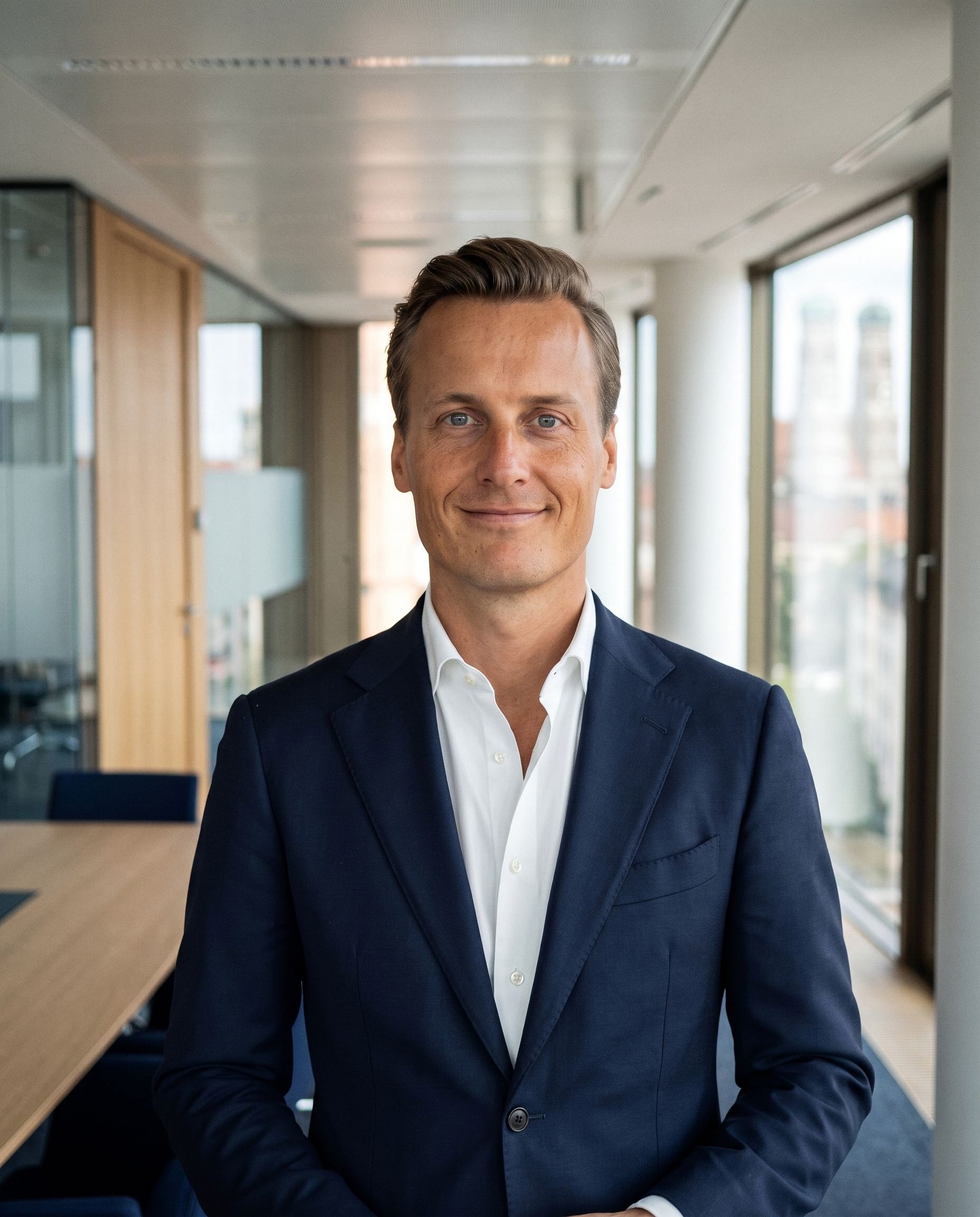 Gerrit S. Furch im Büroflur