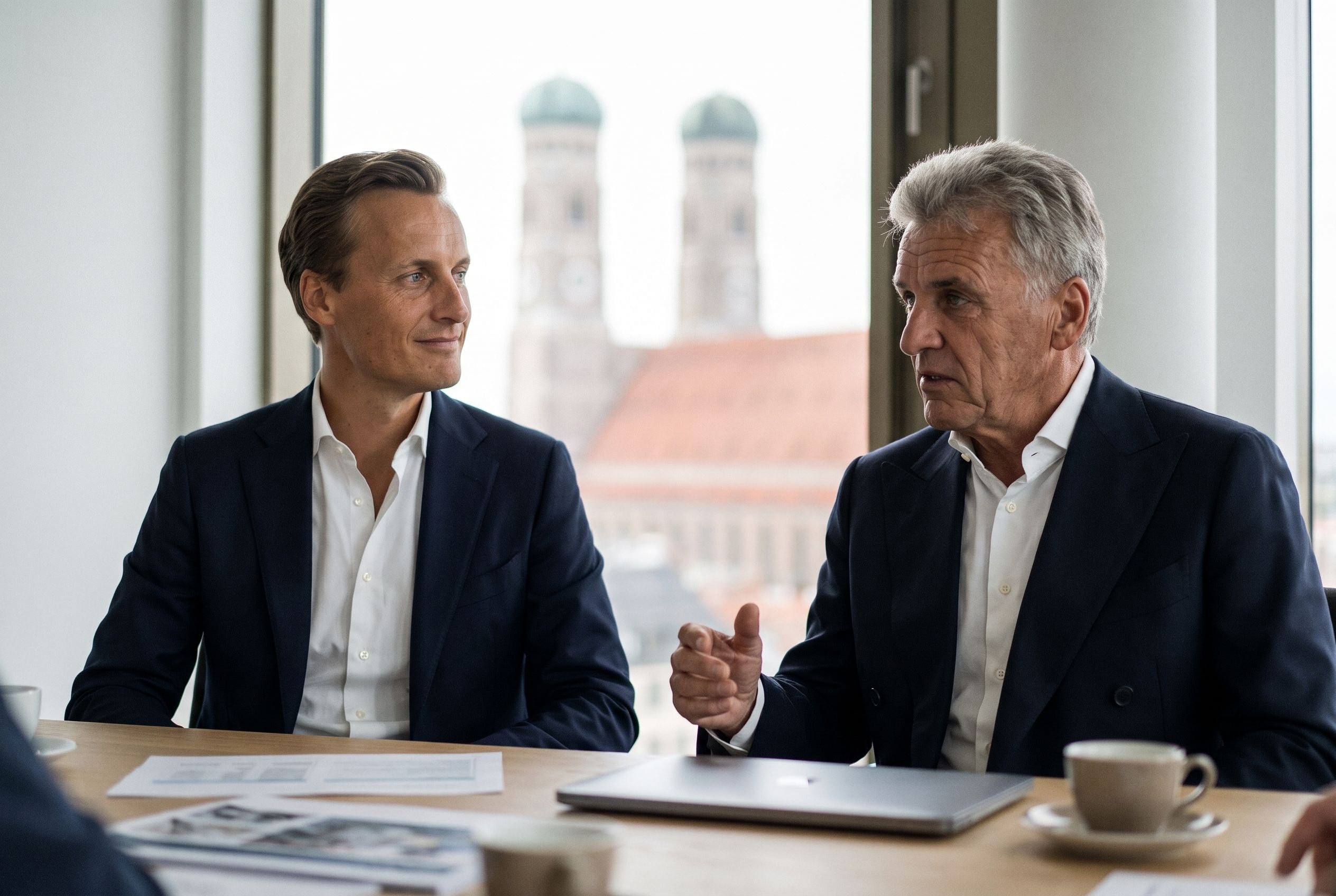 Gerrit S. Furch und Dr. Volker Furch bei der Strategiebesprechung