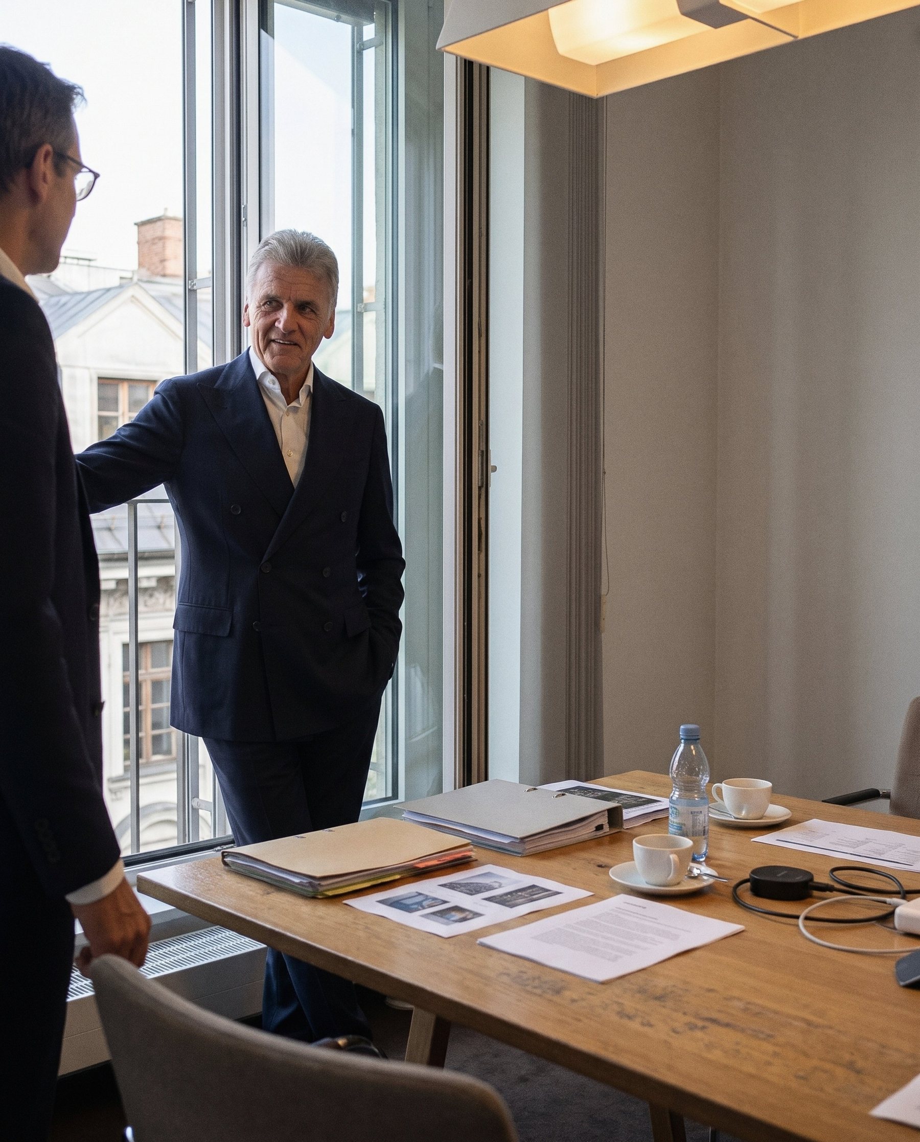 Dr. Volker Furch im Gespräch am Fenster